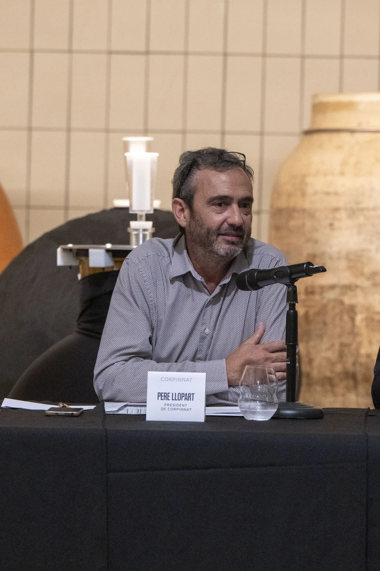 Ponente en la rueda de prensa de la vendimia 2026 de Corpinnat