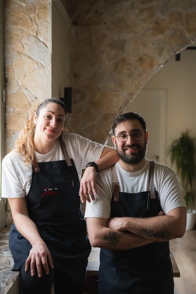 Los chefs Jeffrey Ruiz y Helena Termes, de La Cort del Mos