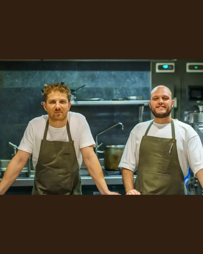 Los chefs Toni Solans y David Romero, de Mantis