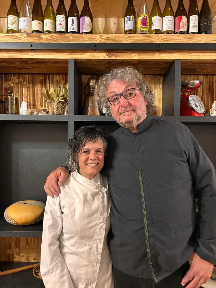 Los chefs Carme Picas y Xavier Gubau, de La Xera del Ginjoler