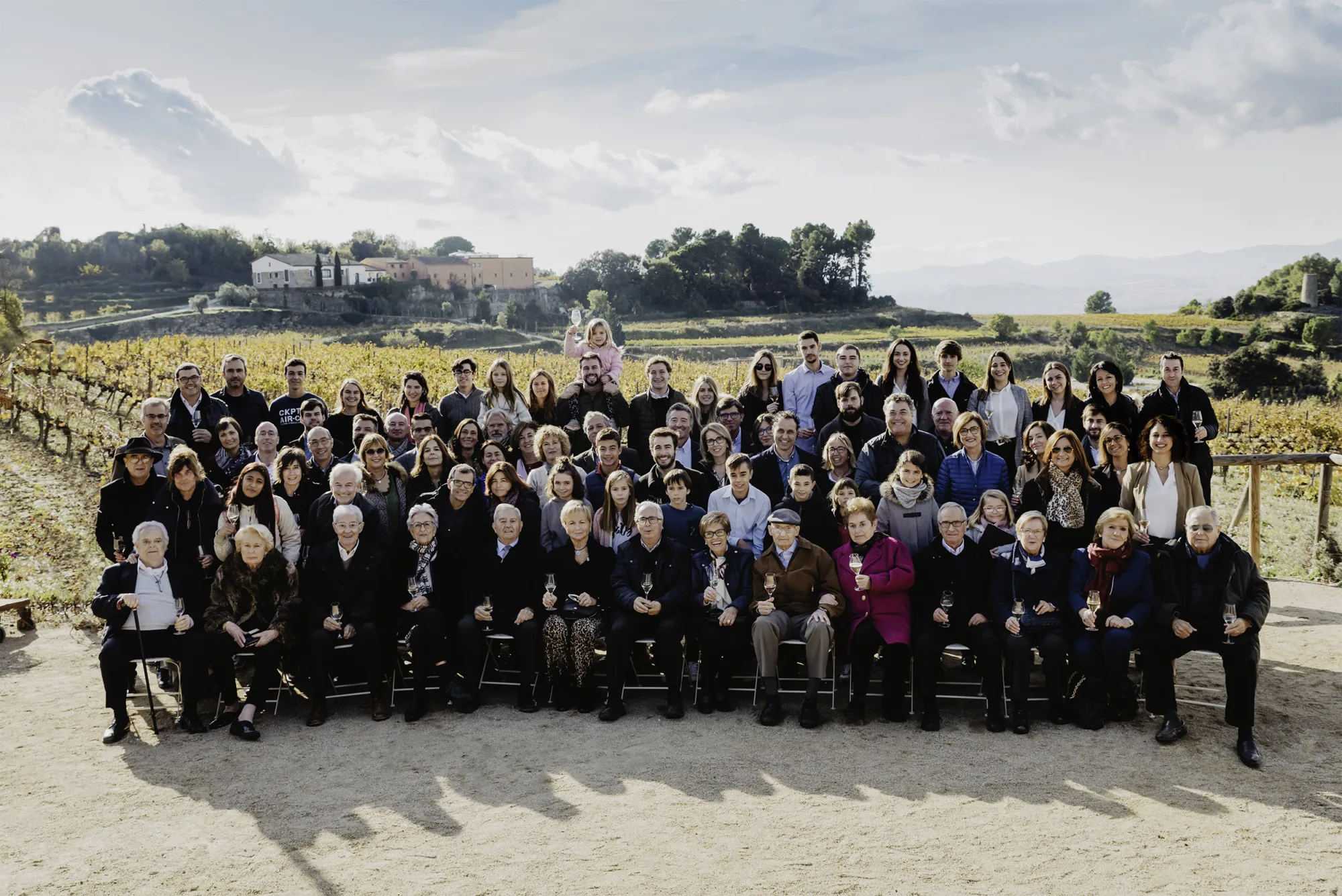 Group photo of the big Corpinnat family gathering