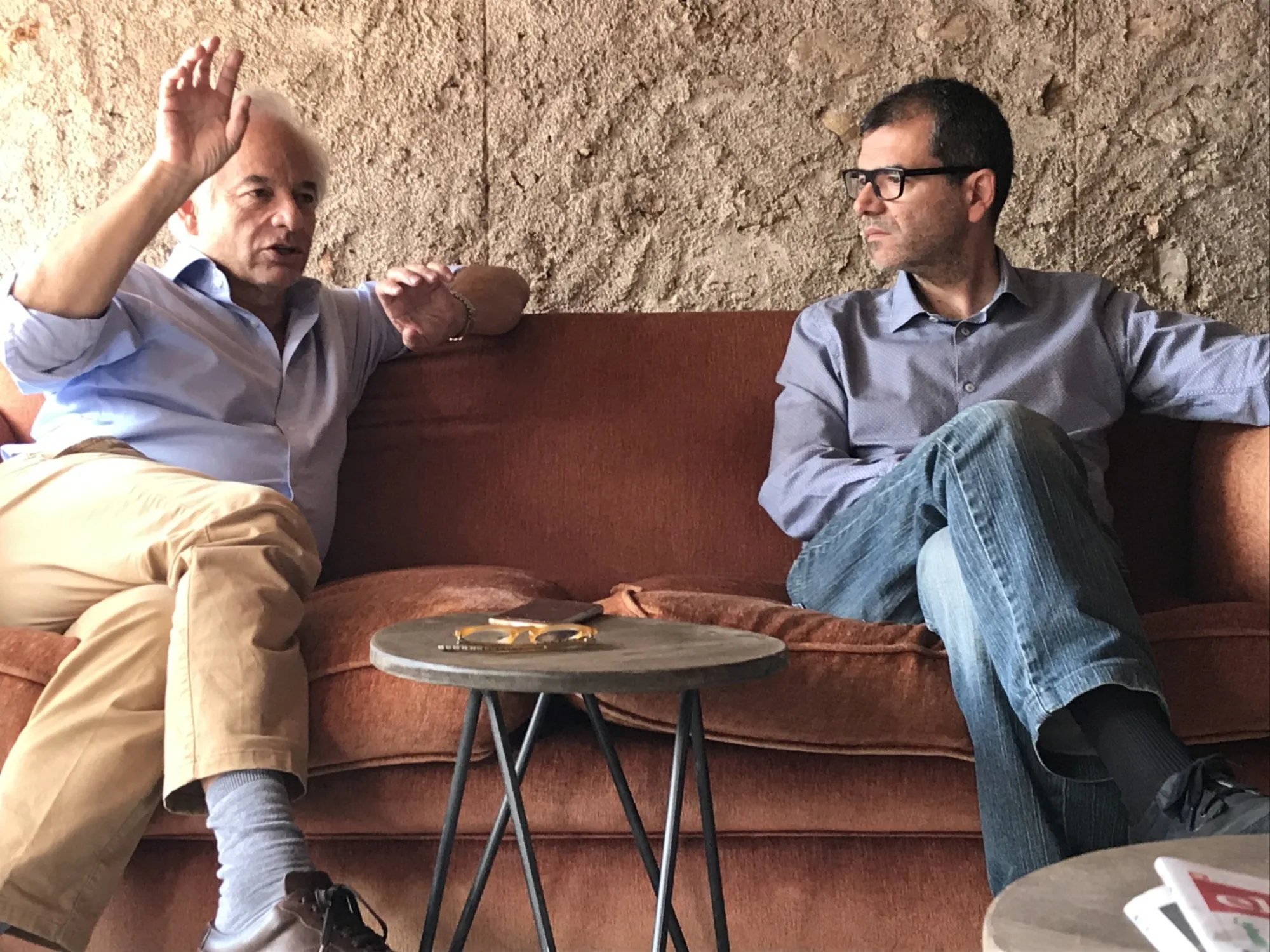 Corpinnat's co-presidents during an interview at a winery