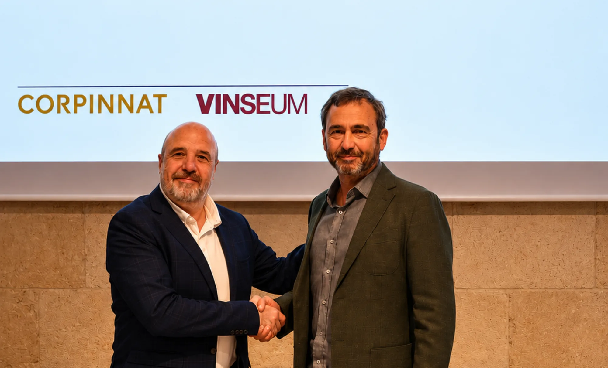 Encaixada de mans entre Corpinnat i el VINSEUM