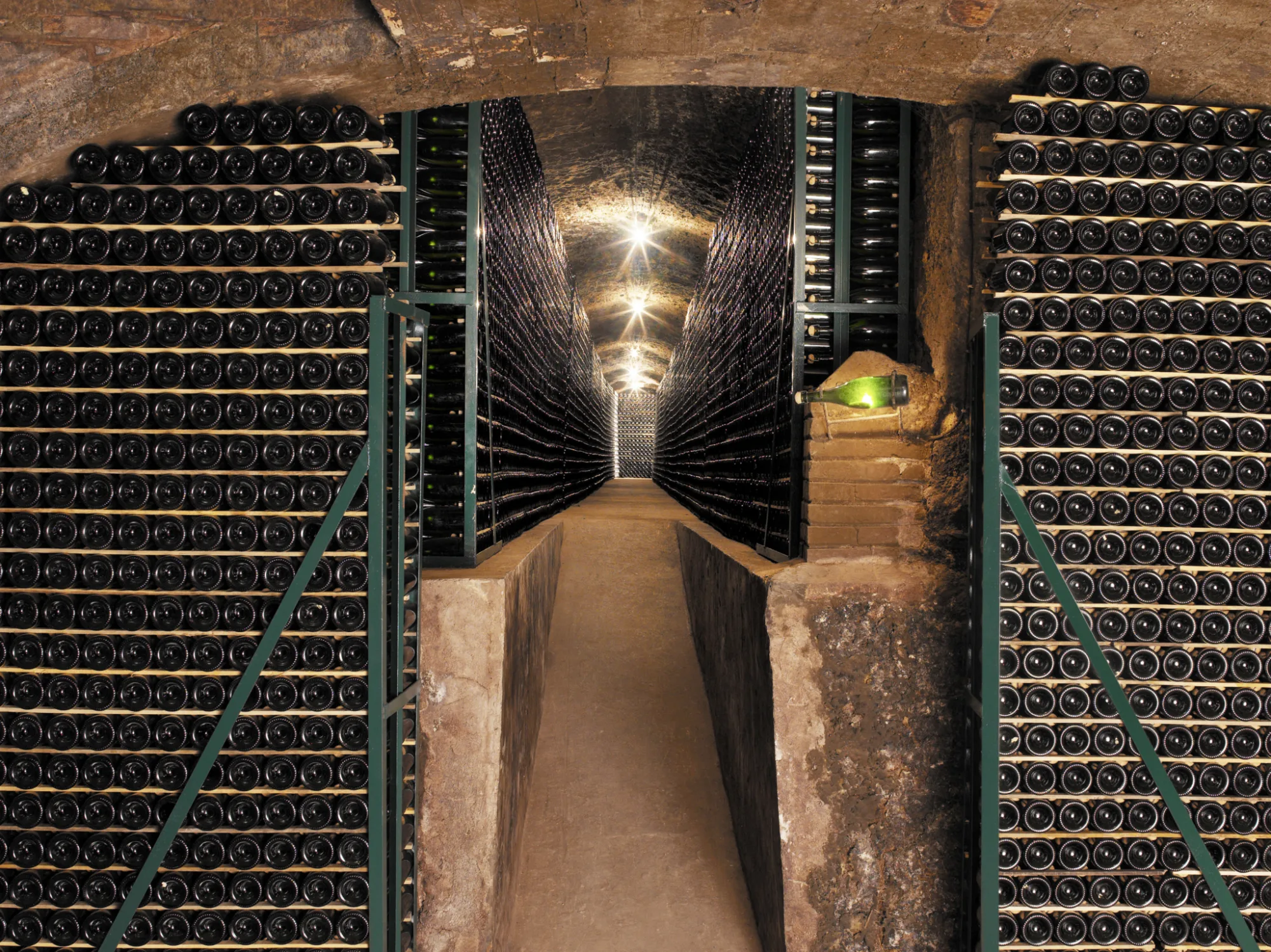 Recaredo cellar gallery with bottles ageing