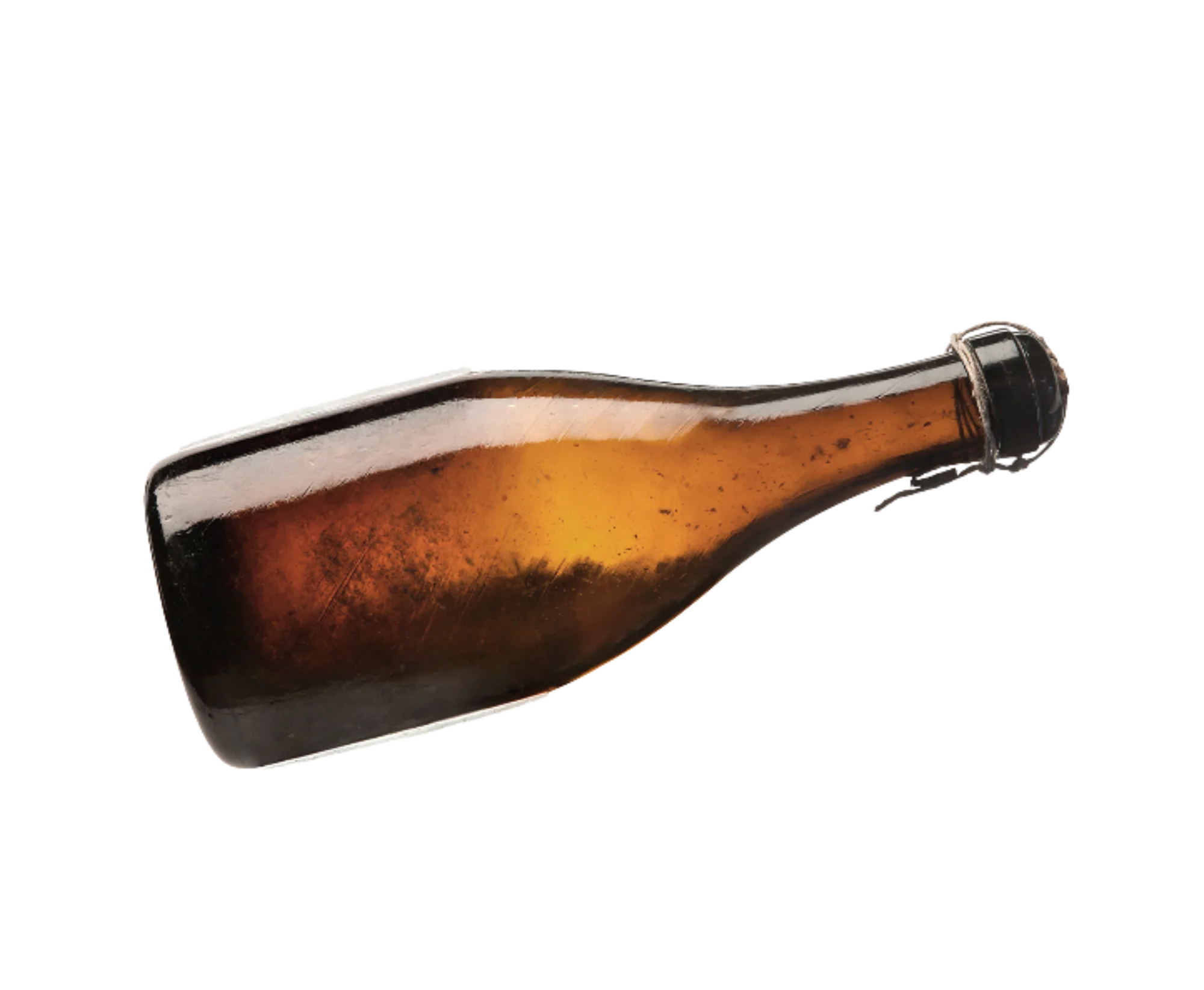 Botella de espumoso en crianza