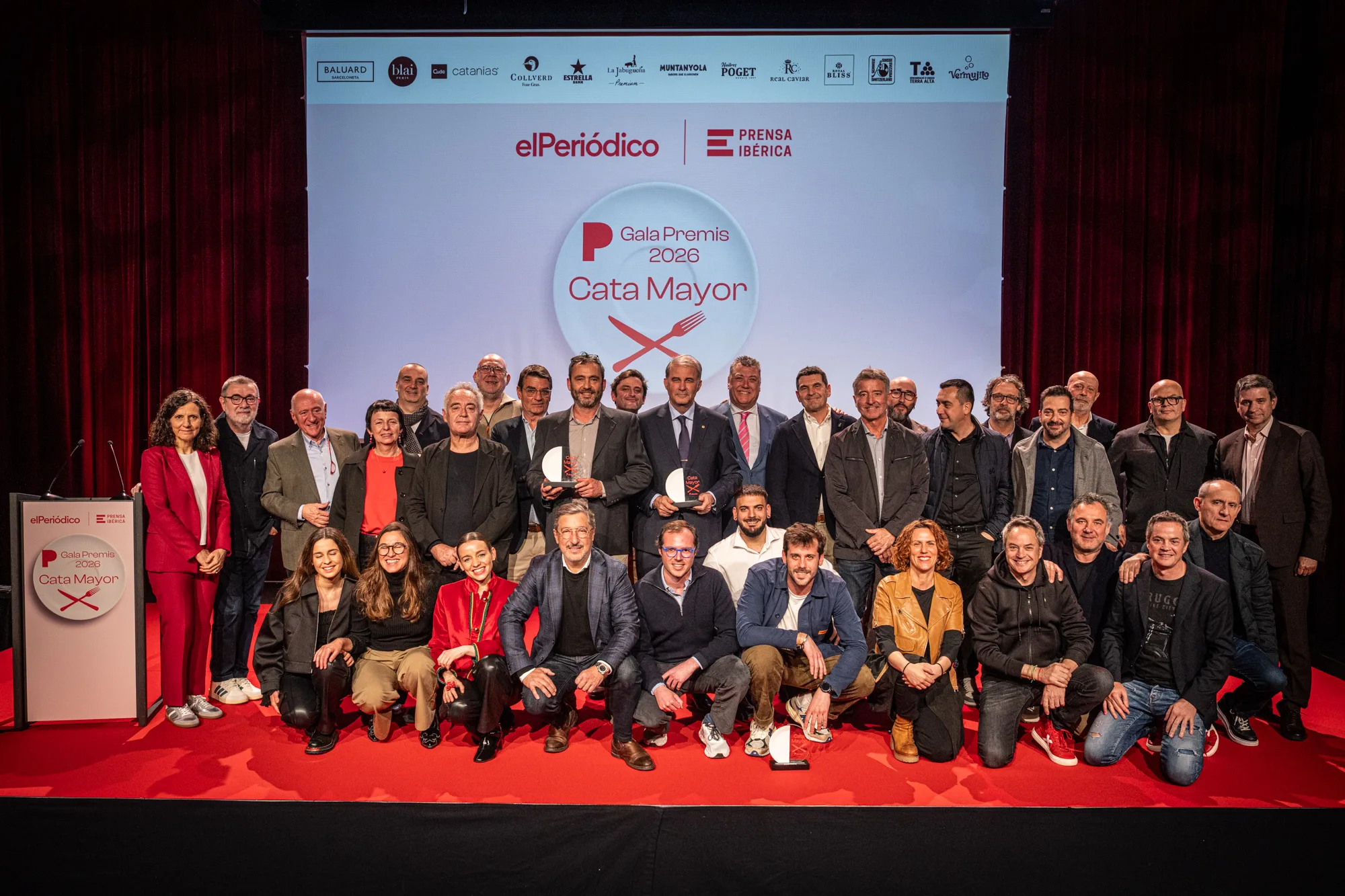 Winners at El Periódico's Cata Mayor 2026 awards