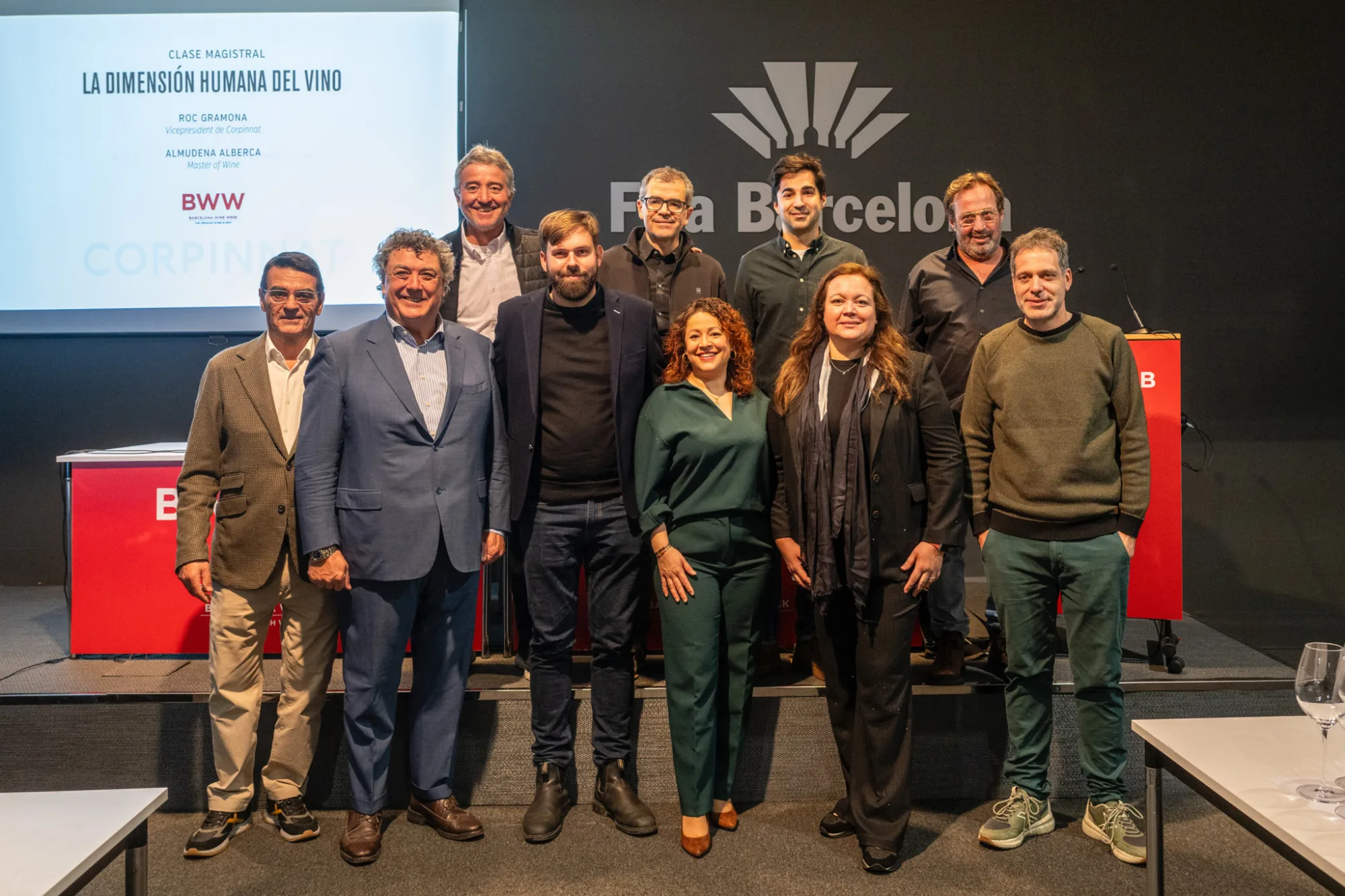 Ponentes de la clase magistral de Corpinnat en la Barcelona Wine Week