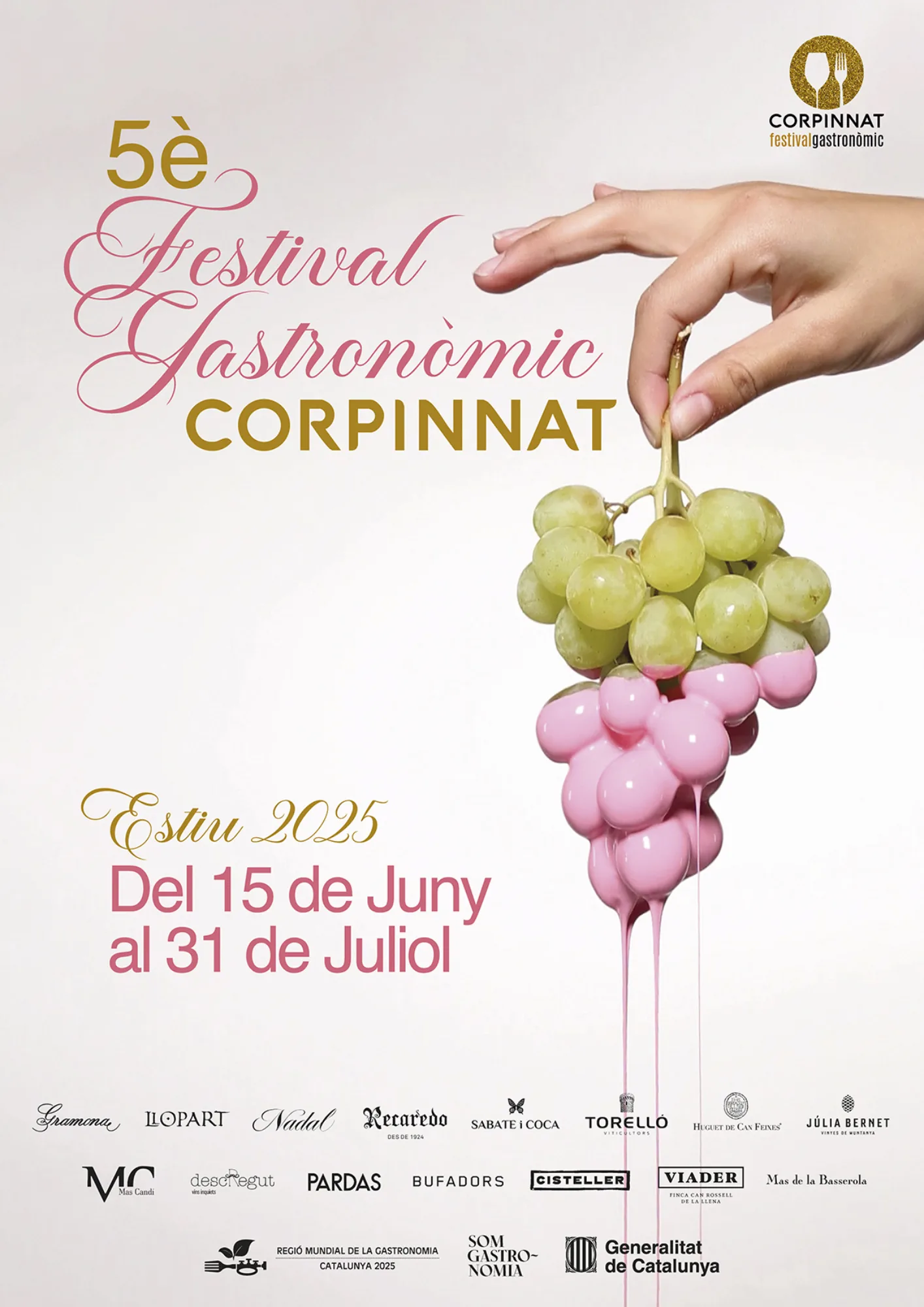 Cartel del 5º Festival Gastronómico Corpinnat