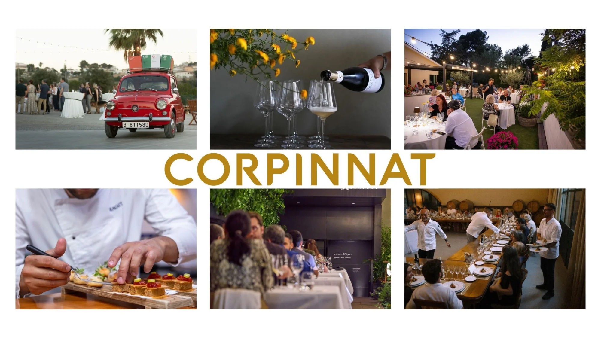 Collage de cenas de la cuarta edición del Festival Gastronómico Corpinnat