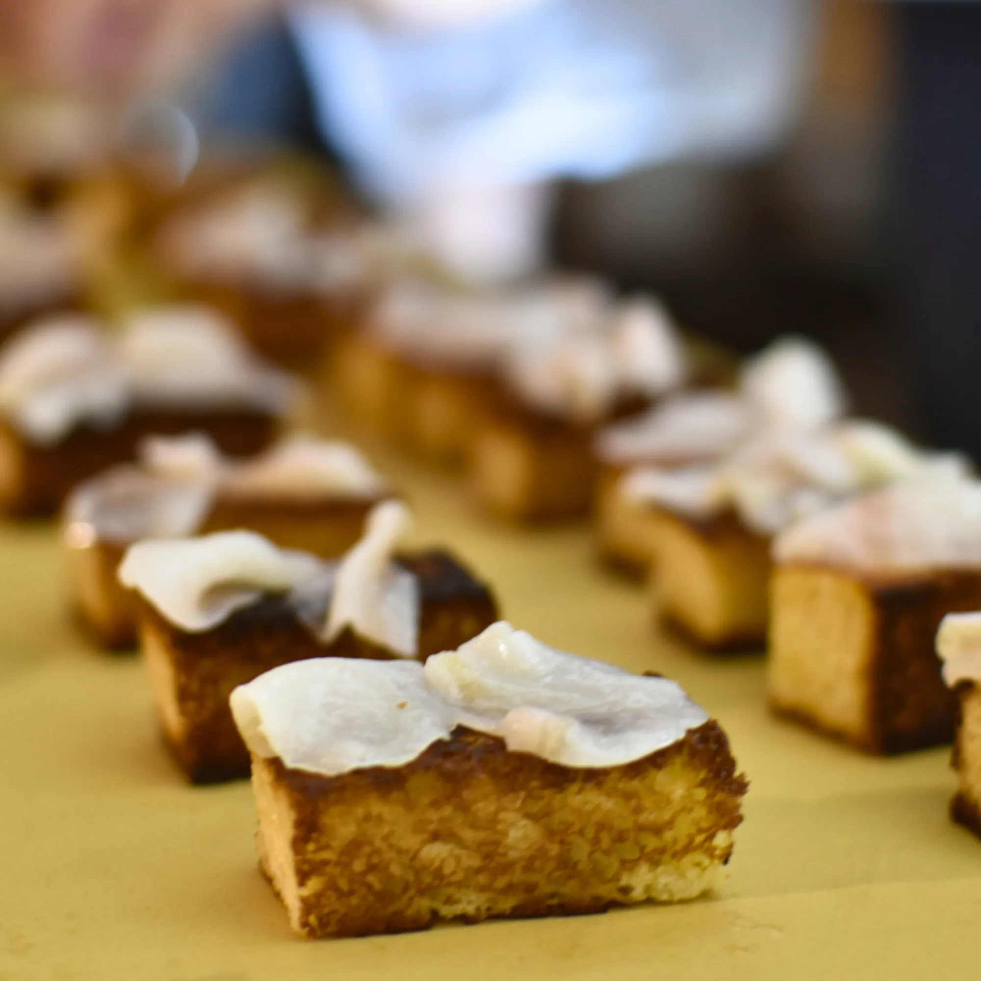 Pequeños dulces servidos en el Festival Gastronómico Corpinnat