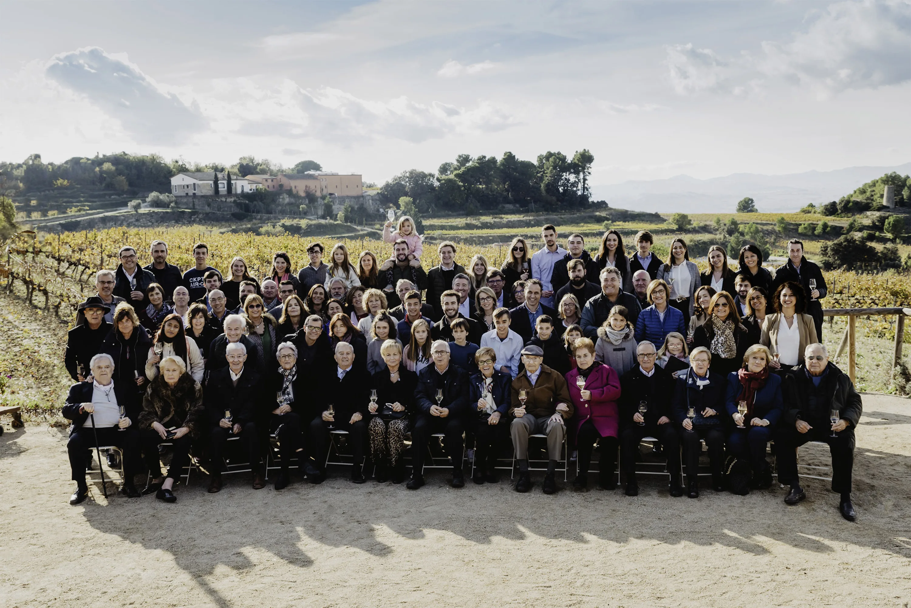 Group photo of the big Corpinnat family gathering
