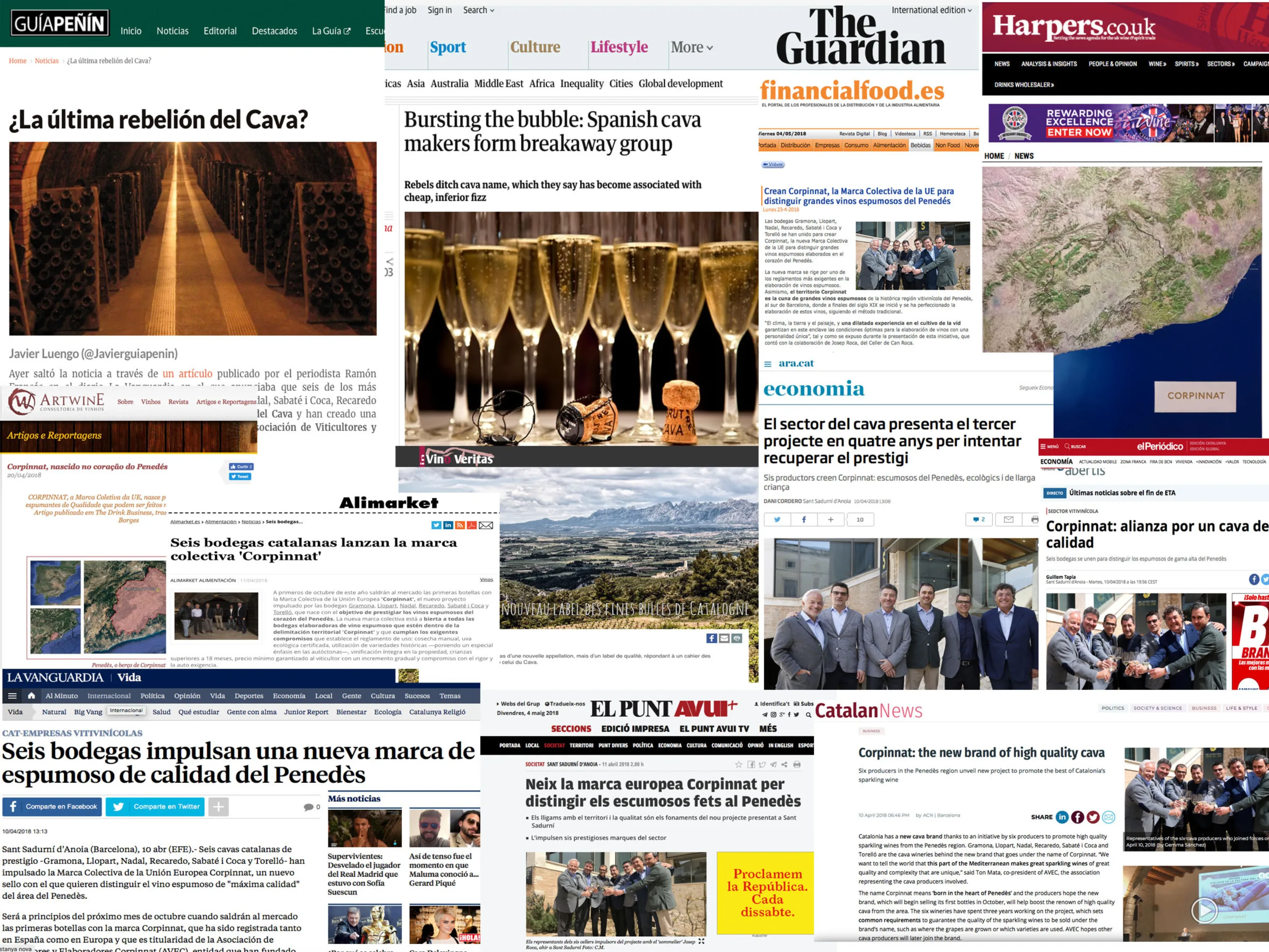 International press coverage of Corpinnat