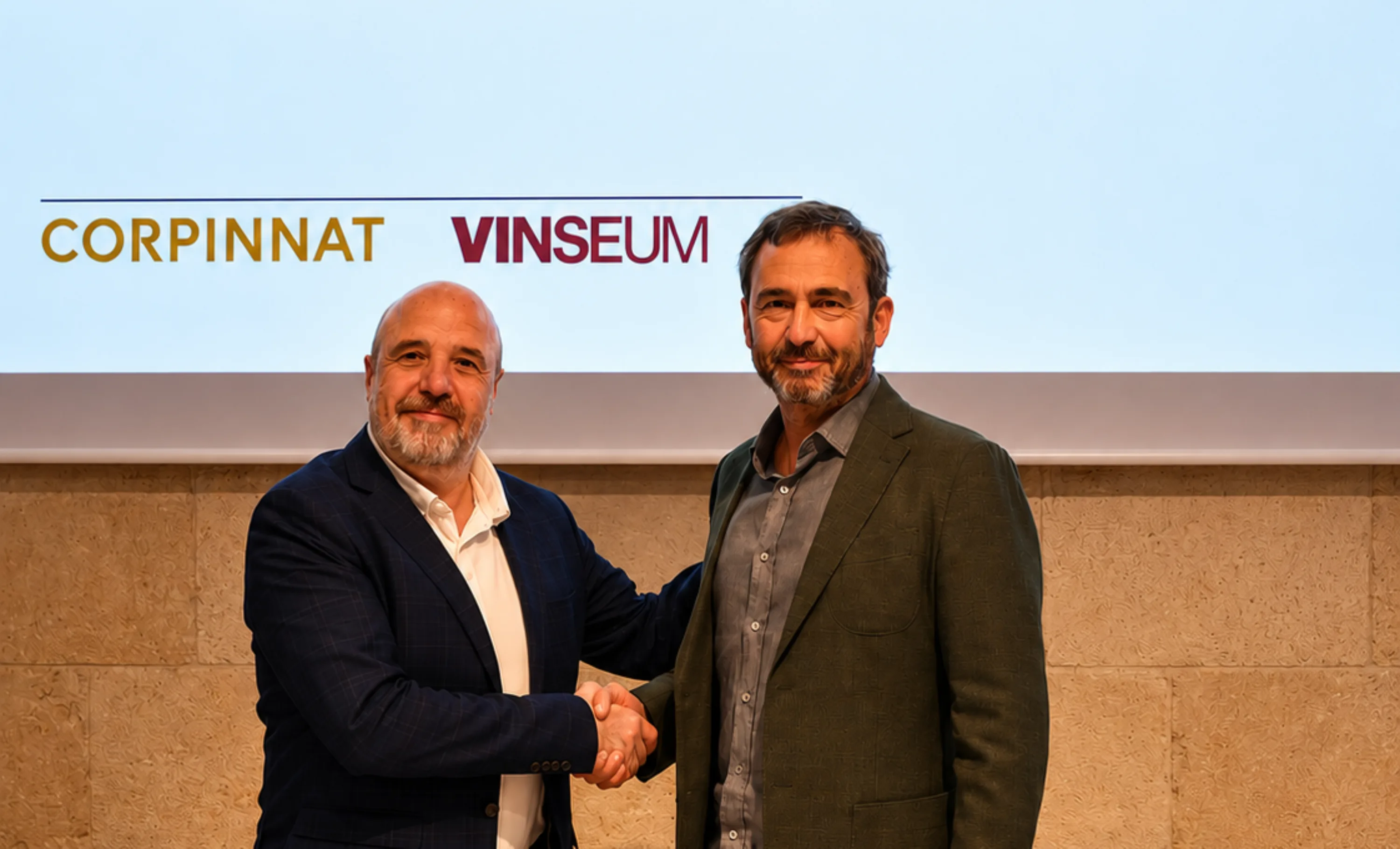 Handshake between Corpinnat and VINSEUM