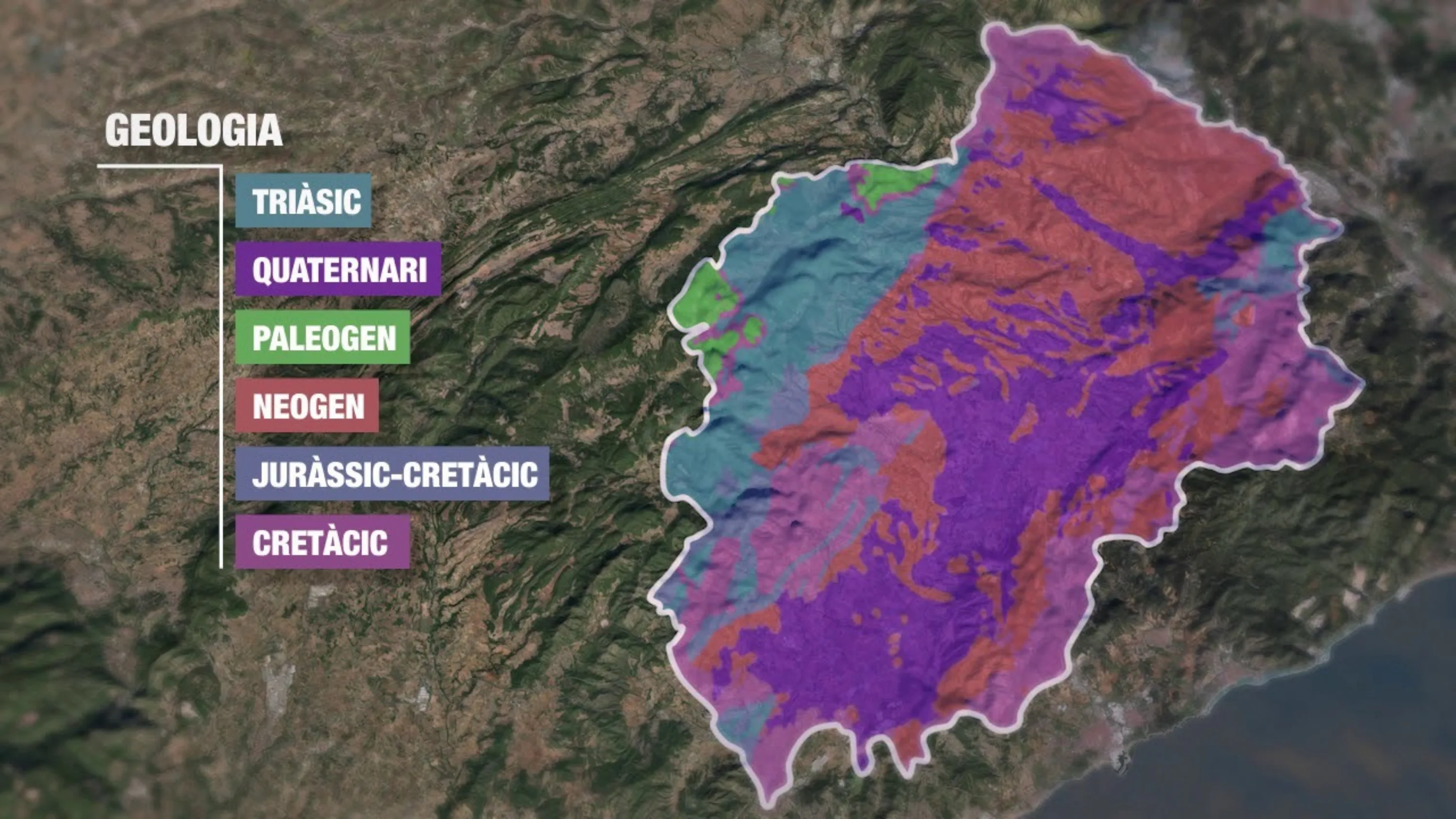 Geological map of the Corpinnat territory