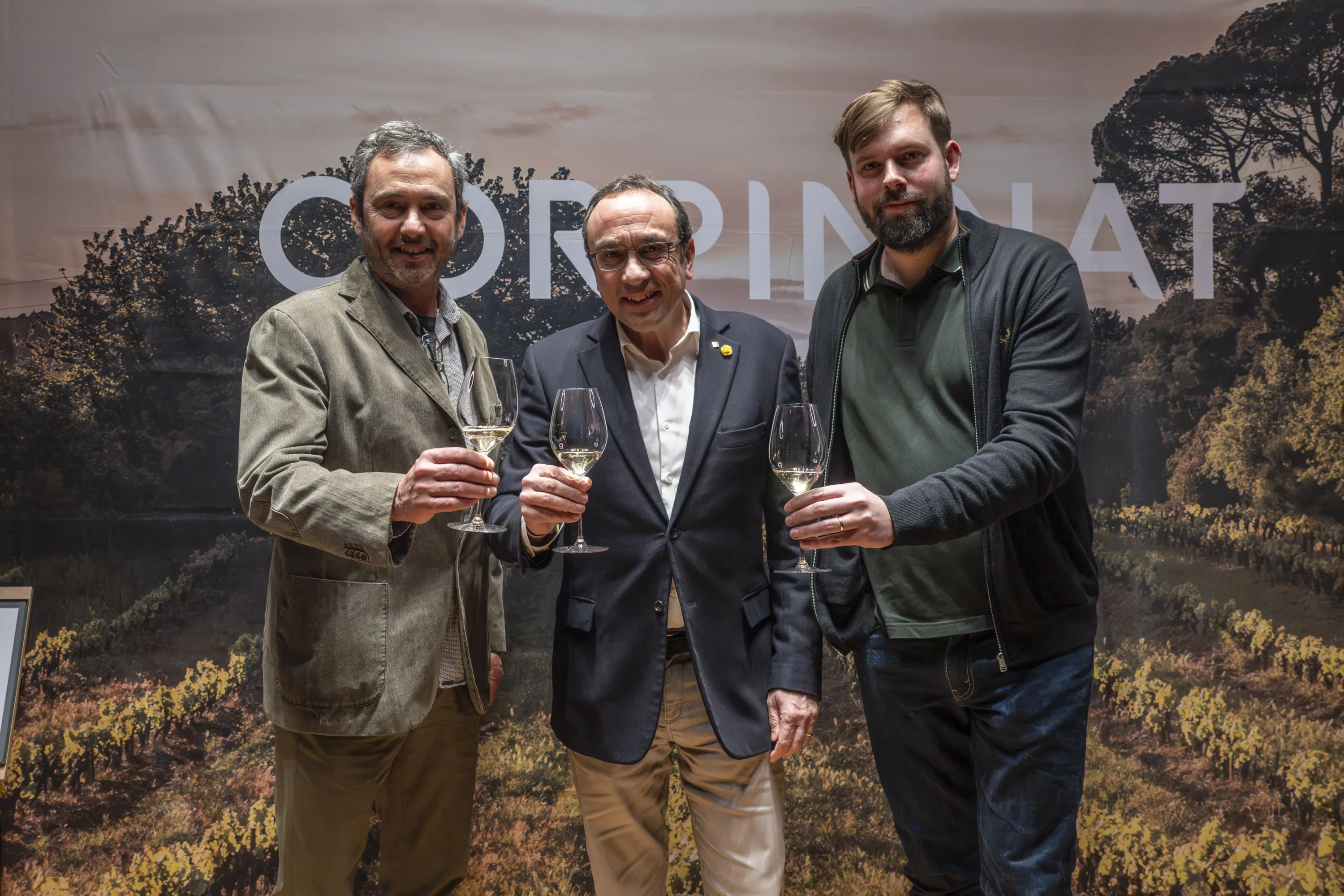 Toast at the 4th Corpinnat Base Wine Tasting