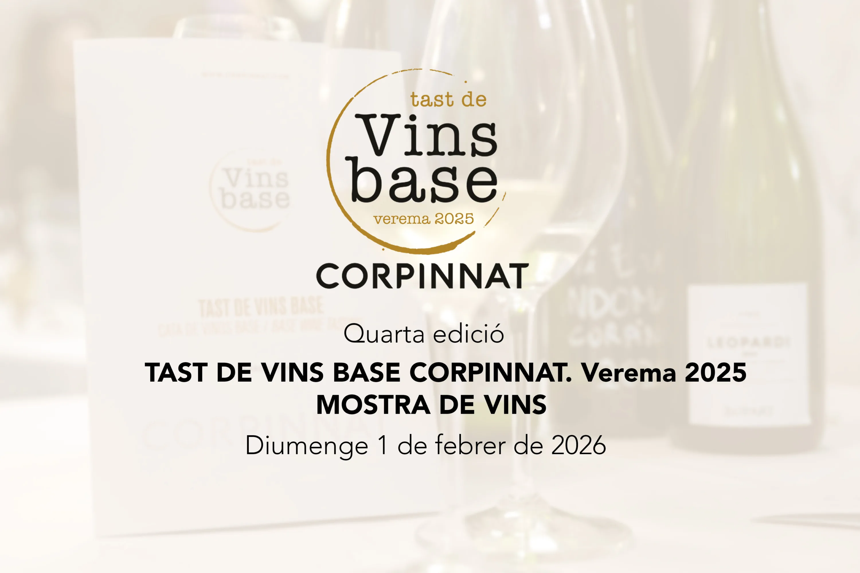 Poster for the 4th Corpinnat Base Wine Tasting