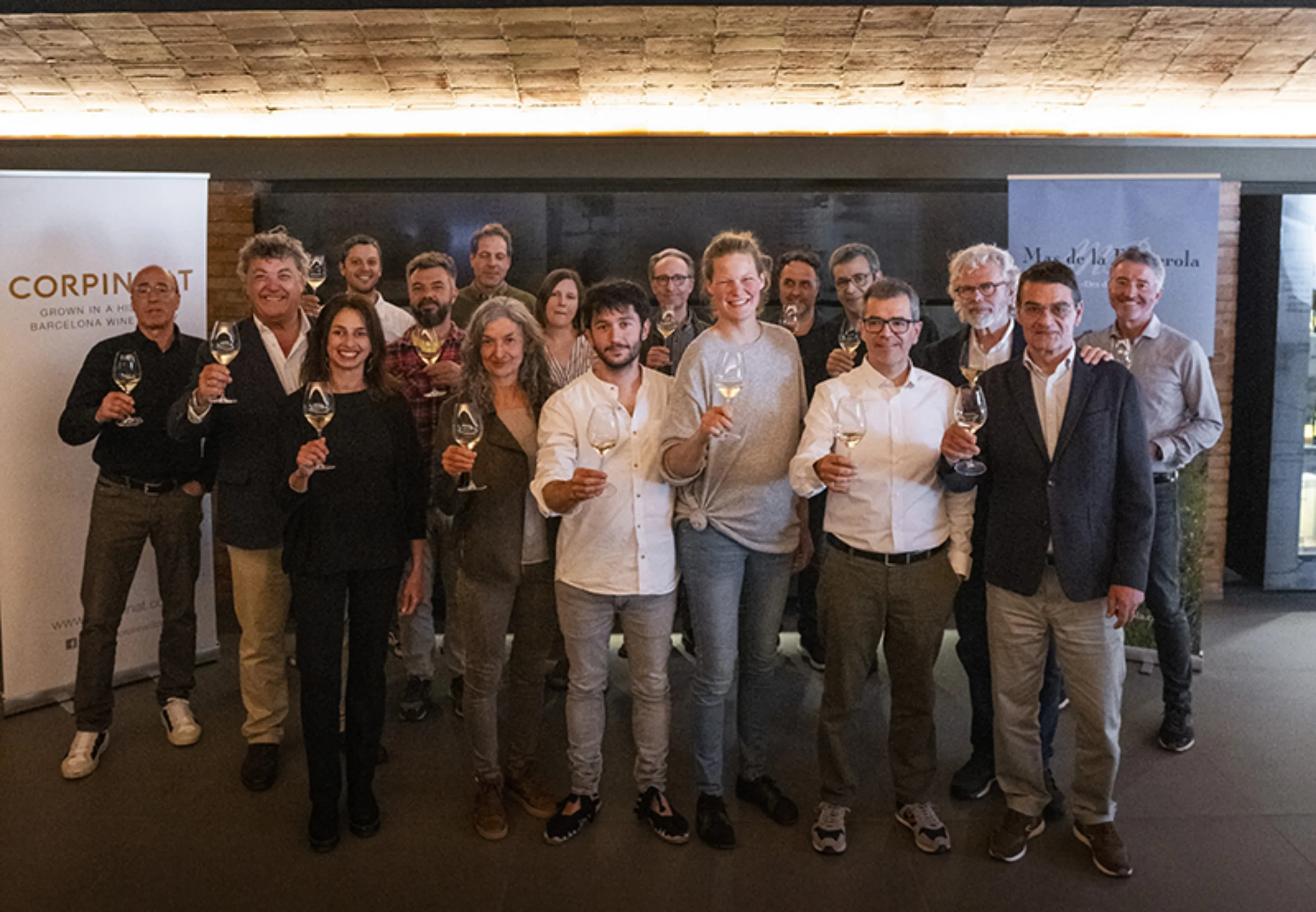 Representants dels cellers Corpinnat amb Mas de la Basserola