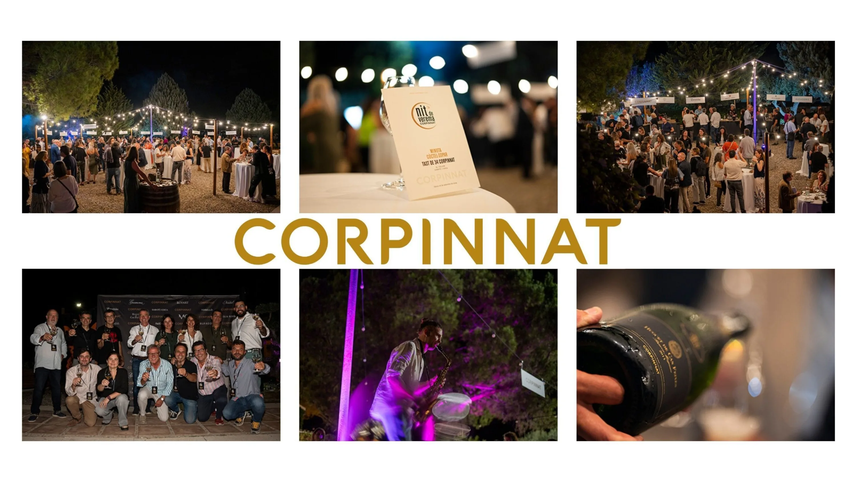 Collage of moments from the 3rd Corpinnat Harvest Night