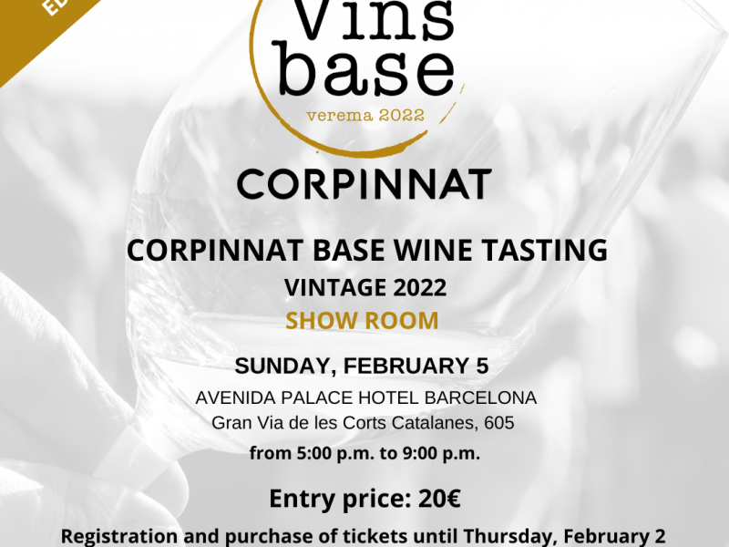 First edition Tasting of CORPINNAT base wines. Vintage 2022